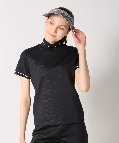 marie claire（マリ・クレール）の「【marie claire:マリ.クレール】レディースストレッチ半袖モックネックシャツ　ゴルフ（シャツ/ブラウス・レディース・ホワイト/ブルー/ブラック・MEDIUM/XX-LARGE/X-LARGE/LARGE）」の17枚目の写真