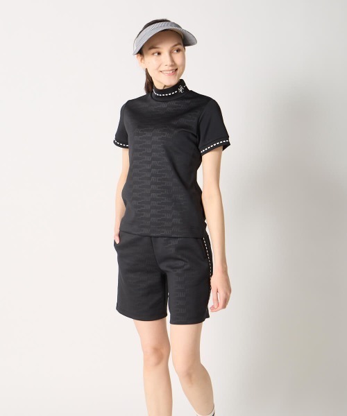 marie claire（マリ・クレール）の「【marie claire:マリ.クレール】レディースストレッチ半袖モックネックシャツ　ゴルフ（シャツ/ブラウス・レディース・ホワイト/ブルー/ブラック・MEDIUM/XX-LARGE/X-LARGE/LARGE）」の18枚目の写真