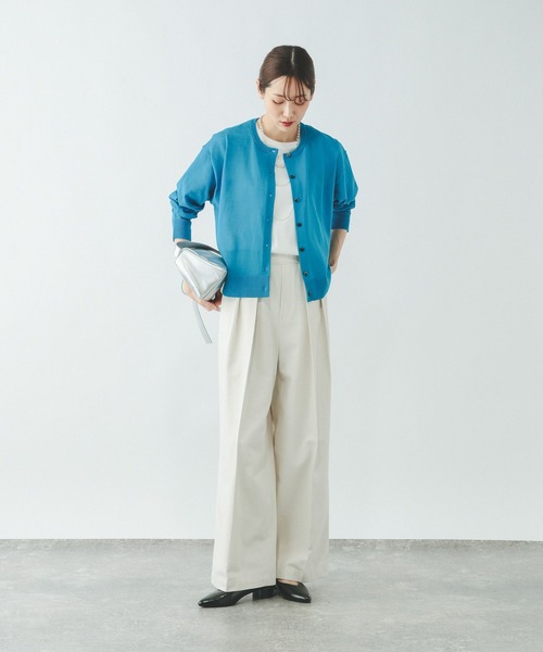 GLOBAL WORK（グローバルワーク）の「リッチクリーン透けにくいコンパクトT/656161（Tシャツ/カットソー・レディース・ブラック/ホワイト/ダークブラウン・MEDIUM/LARGE）」の13枚目の写真