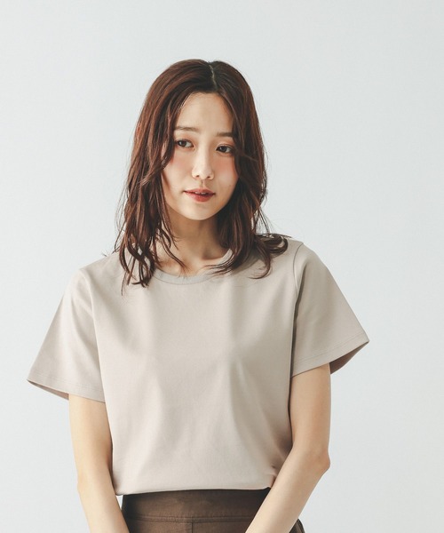 GLOBAL WORK（グローバルワーク）の「リッチクリーン透けにくいコンパクトT/656161（Tシャツ/カットソー・レディース・ブラック/ホワイト/ダークブラウン・MEDIUM/LARGE）」の11枚目の写真