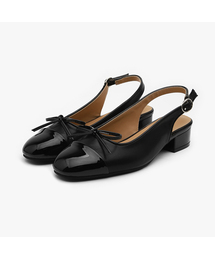 Arbel リボン スリングバック フラットシューズ (3cm)