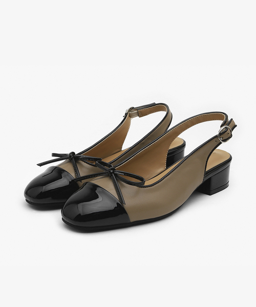 SAPPUN（サプン）の「Arbel リボン スリングバック フラットシューズ (3cm)（サンダル・レディース・ブラック/アイボリー/ライトイエロー/ベージュ・22.5cm/23cm/23.5cm/24cm/24.5cm/25cm/25.5cm）」の8枚目の写真