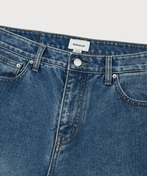 COVERNAT（カバーナット）の「RING-SPUN REGULAR DENIM PANTS（デニムパンツ・メンズ・インディゴブルー/ブルー系その他/ブルー/ブラック/ライトブルー・X-LARGE/LARGE/MEDIUM/SMALL/XX-LARGE/X-SMALL）」の14枚目の写真