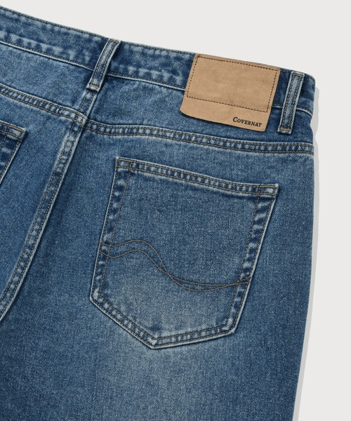 COVERNAT（カバーナット）の「RING-SPUN REGULAR DENIM PANTS（デニムパンツ・メンズ・インディゴブルー/ブルー系その他/ブルー/ブラック/ライトブルー・X-LARGE/LARGE/MEDIUM/SMALL/XX-LARGE/X-SMALL）」の16枚目の写真