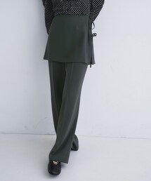 layered skirt pants
