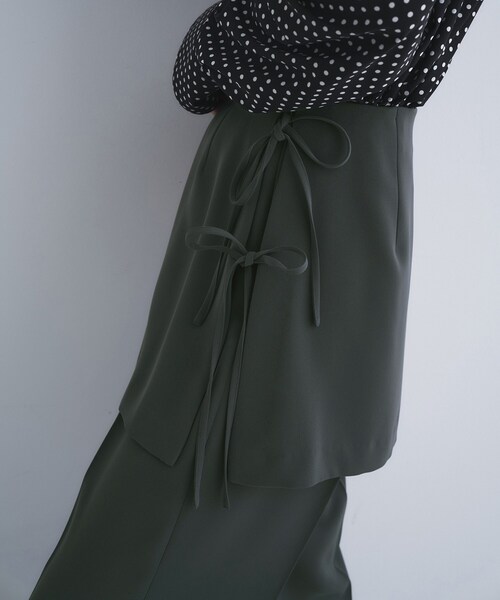 CODE A（コードエー）の「layered skirt pants（その他パンツ・レディース・ダークグレー/ホワイト・36/34/38）」の14枚目の写真