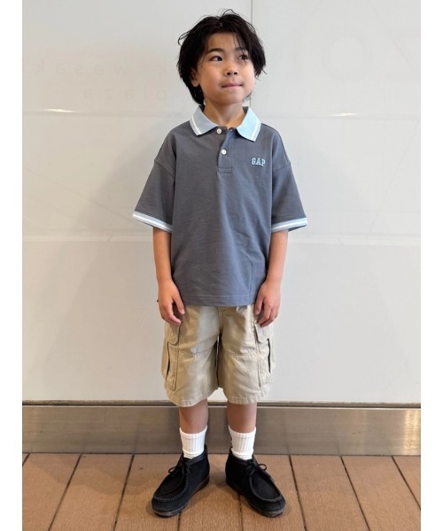 GAP(ギャップ)の「リラックスフィット イージーウエスト カーゴ ショートパンツ (キッズ)(カーゴパンツ・キッズ・ベージュ/チャコールグレー/グリーン・110cm/120cm/130cm/140cm/150cm/160cm)」の6枚目の写真