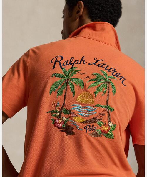 POLO RALPH LAUREN（ポロ ラルフ ローレン）の「スタンダード フィット メッシュ グラフィック ポロシャツ（ポロシャツ・メンズ・オレンジ・L/M/S/XL）」の8枚目の写真