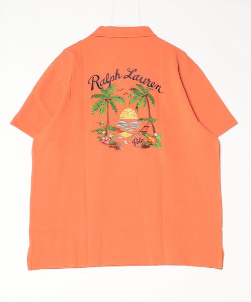 POLO RALPH LAUREN（ポロ ラルフ ローレン）の「スタンダード フィット メッシュ グラフィック ポロシャツ（ポロシャツ・メンズ・オレンジ・L/M/S/XL）」の5枚目の写真