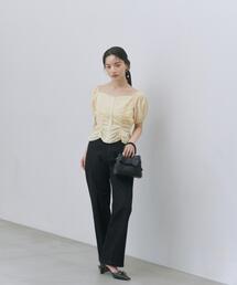 PROPORTION BODY DRESSING | 【加藤栞さん着用】ワイドフレアスラックスパンツ / 1216130400(スラックス)