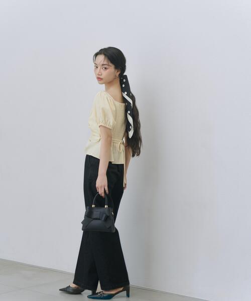PROPORTION BODY DRESSING(プロポーションボディドレッシング)の「【加藤栞さん着用】ワイドフレアスラックスパンツ / 1216130400(スラックス・レディース・ブラック/ネイビー・SMALL/MEDIUM/P/S)」の10枚目の写真