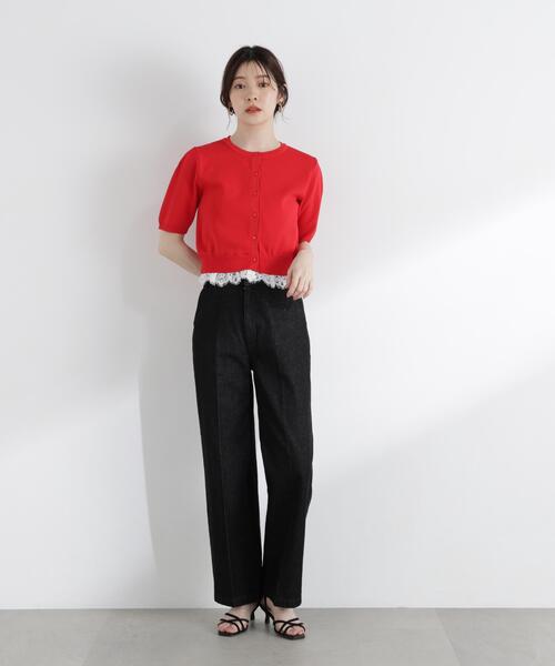 PROPORTION BODY DRESSING(プロポーションボディドレッシング)の「【加藤栞さん着用】ワイドフレアスラックスパンツ / 1216130400(スラックス・レディース・ブラック/ネイビー・SMALL/MEDIUM/P/S)」の16枚目の写真