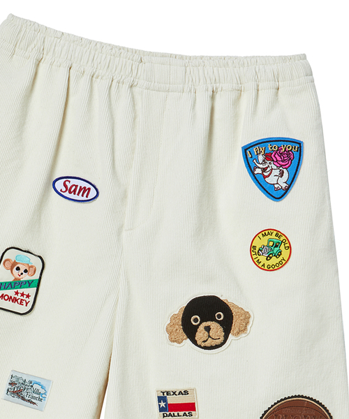 Beyond Closet（-）の「[コレクションライン] ヴィンテージワッペンディテールコーデュロイハーフパンツアイボリー（その他パンツ・メンズ・その他・MEDIUM/LARGE）」の4枚目の写真