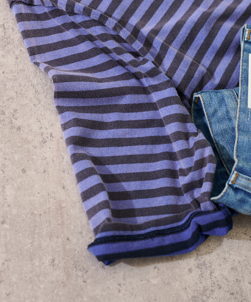 FRAMeWORK（フレームワーク）の「クレージーボーダーT-SHIRT（Tシャツ/カットソー・レディース・ブラック/ブルー・FREE）」の17枚目の写真