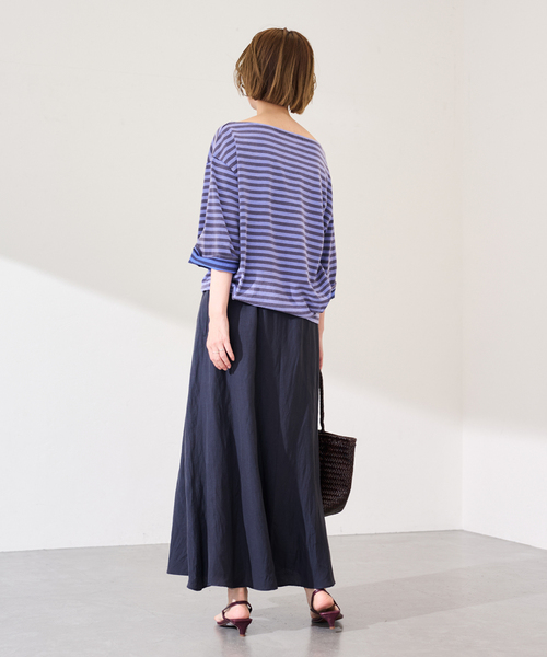 FRAMeWORK（フレームワーク）の「クレージーボーダーT-SHIRT（Tシャツ/カットソー・レディース・ブラック/ブルー・FREE）」の20枚目の写真