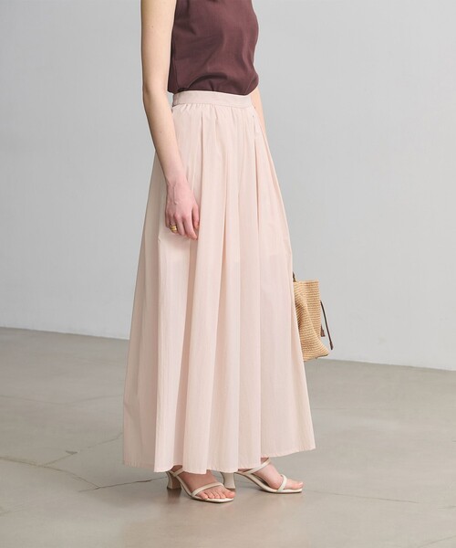 UNITED ARROWS(ユナイテッドアローズ)の「ギャザー フレア パンツ ‐はっ水 ウォッシャブル‐(その他パンツ・レディース・ライトピンク/ダークブラウン/ブラック・36/38)」の5枚目の写真