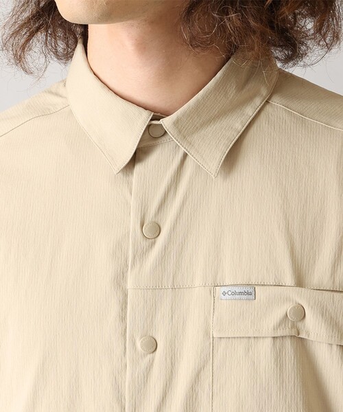 Columbia(コロンビア)の「撥水 UVカット Columbia/ ランドローマーリップストップ ショートスリーブ シャツII /コロンビア(シャツ/ブラウス・メンズ・ブラック/ベージュ・S/M/L/XL)」の4枚目の写真
