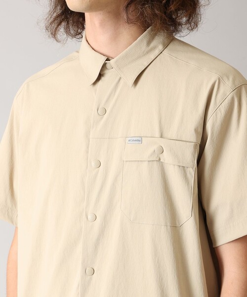 Columbia(コロンビア)の「撥水 UVカット Columbia/ ランドローマーリップストップ ショートスリーブ シャツII /コロンビア(シャツ/ブラウス・メンズ・ブラック/ベージュ・S/M/L/XL)」の3枚目の写真