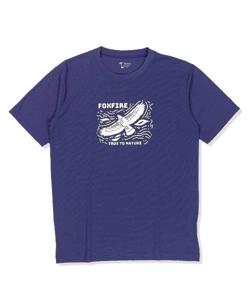 Foxfire(フォックスファイヤー)の「CシールドイーグルT S/S(Tシャツ/カットソー・メンズ・グレー/パープル/ネイビー・XL/L/M/S)」の3枚目の写真