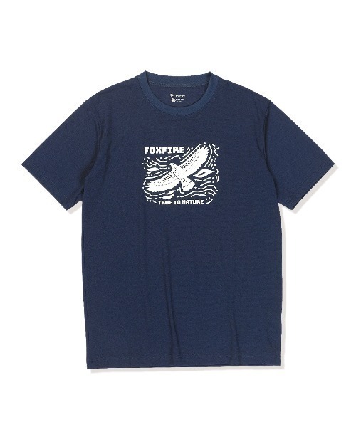 Foxfire(フォックスファイヤー)の「CシールドイーグルT S/S(Tシャツ/カットソー・メンズ・グレー/パープル/ネイビー・XL/L/M/S)」の5枚目の写真