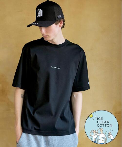 DRESSTERIOR(ドレステリア)の「【接触冷感/抗菌防臭/消臭】ICE CLEAR COTTON NINEストリートTシャツ(Tシャツ/カットソー・メンズ・ブルー系その他/ブラック/ホワイト/スミクロ・92/91/94/90)」の2枚目の写真