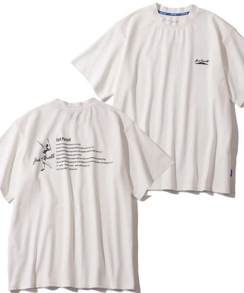 CONVERSE(コンバース)の「【CONVERSE/コンバース】Jack Purcell エンザイムスムースグラフィックTシャツ(Tシャツ/カットソー・メンズ・ホワイト系3/ブラック系2/ブラック系4/ホワイト系1/ホワイト系2/ホワイト系4/ブラック系1/ブラック系3・M/L)」の3枚目の写真