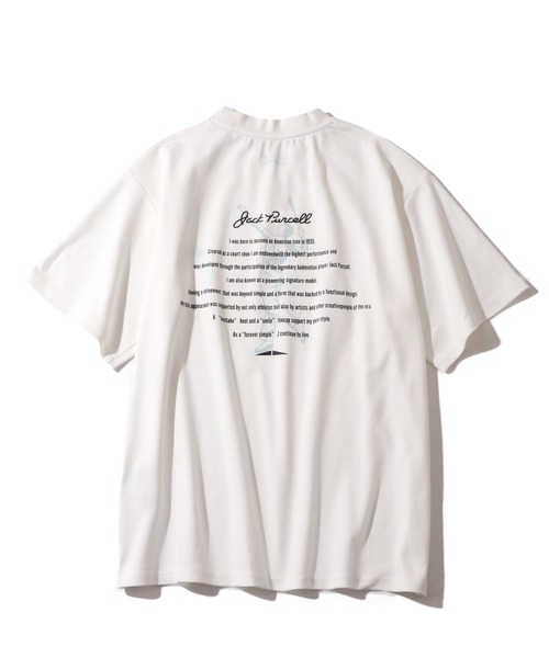 CONVERSE(コンバース)の「【CONVERSE/コンバース】Jack Purcell エンザイムスムースグラフィックTシャツ(Tシャツ/カットソー・メンズ・ホワイト系3/ブラック系2/ブラック系4/ホワイト系1/ホワイト系2/ホワイト系4/ブラック系1/ブラック系3・M/L)」の16枚目の写真