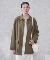 J'RIUM（ジェイリウム）の「[ウィメンズ] ケインリネンハンティングジャケットカーキ（ミリタリージャケット）」