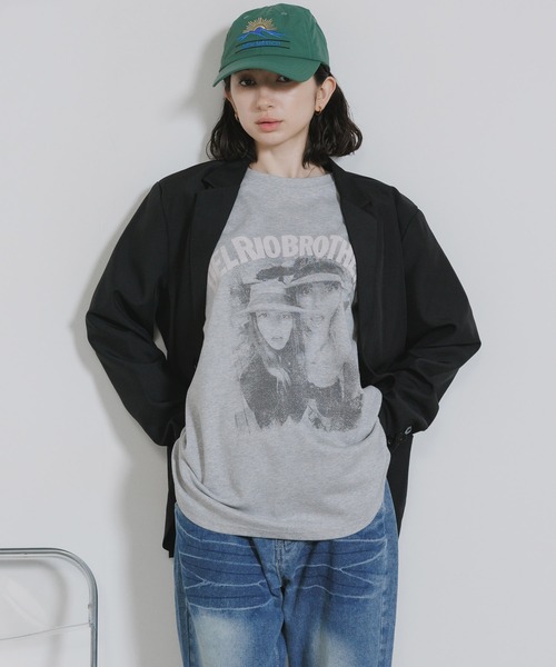 Chick(チック)の「Photo-Printed Crew Neck T-Shirt / フォトプリント クルーネックTシャツ 秋 秋服 2026年秋冬(Tシャツ/カットソー・レディース・ホワイト/ブラック/グレー・FREE)」の13枚目の写真