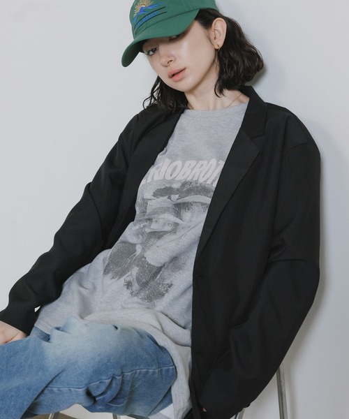 Chick(チック)の「Photo-Printed Crew Neck T-Shirt / フォトプリント クルーネックTシャツ 秋 秋服 2026年秋冬(Tシャツ/カットソー・レディース・ホワイト/ブラック/グレー・FREE)」の17枚目の写真