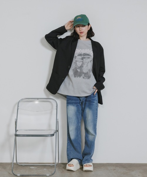 Chick(チック)の「Photo-Printed Crew Neck T-Shirt / フォトプリント クルーネックTシャツ 秋 秋服 2026年秋冬(Tシャツ/カットソー・レディース・ホワイト/ブラック/グレー・FREE)」の19枚目の写真