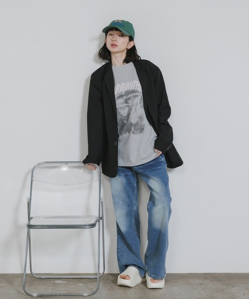 Chick(チック)の「Photo-Printed Crew Neck T-Shirt / フォトプリント クルーネックTシャツ 秋 秋服 2026年秋冬(Tシャツ/カットソー・レディース・ホワイト/ブラック/グレー・FREE)」の21枚目の写真