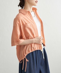 ikka（イッカ）の「【雑誌InRed6月号掲載】冷感／デニム裾ドロストシャツ（シャツ/ブラウス）」