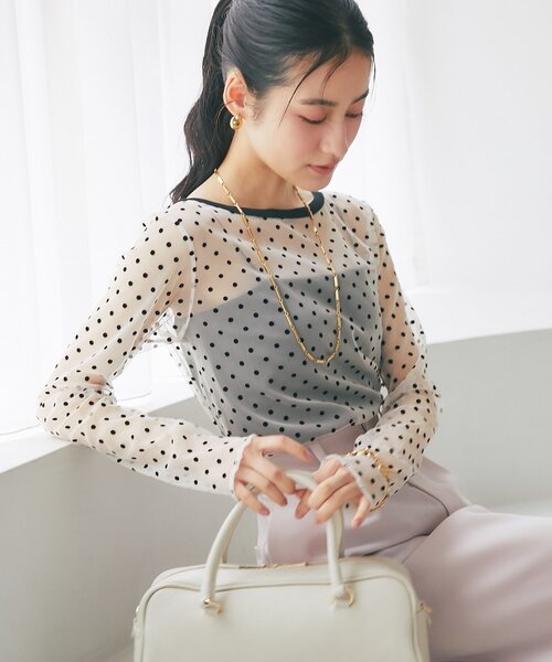 シアードット前後2WAYトップス（Tシャツ/カットソー）｜La boutique