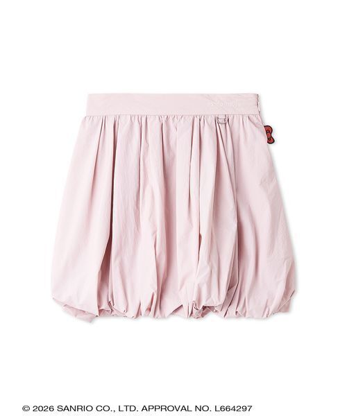 sanrio house(サンリオハウス)の「ハローキティ ナイロンバルーンミニスカート(スカート・レディース・ホワイト/ライトピンク/ブラック・F)」の1枚目の写真