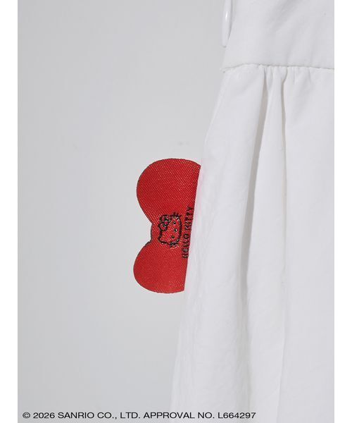 sanrio house(サンリオハウス)の「ハローキティ ナイロンバルーンミニスカート(スカート・レディース・ホワイト/ライトピンク/ブラック・F)」の7枚目の写真