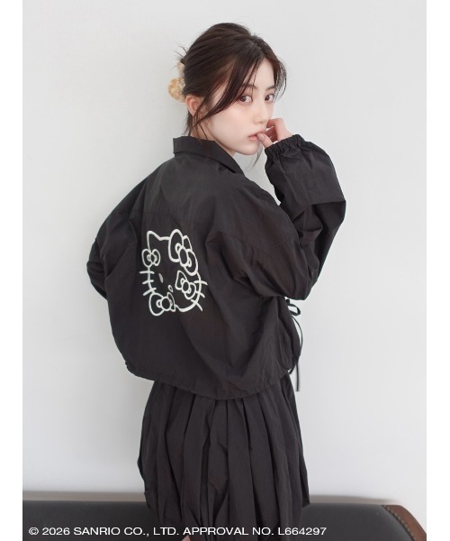 sanrio house(サンリオハウス)の「ハローキティ ナイロンバルーンミニスカート(スカート・レディース・ホワイト/ライトピンク/ブラック・F)」の12枚目の写真