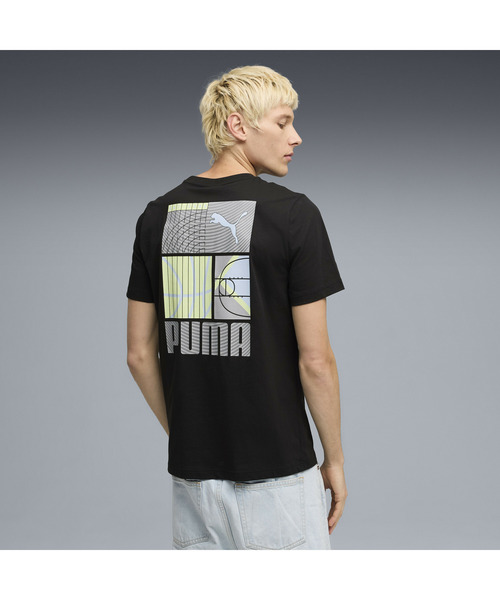 PUMA(プーマ)の「PUMA プーマ メンズ グラフィック スポーツ 半袖 Tシャツ(Tシャツ/カットソー・メンズ・ブラック/ホワイト・SMALL/X-LARGE/XX-LARGE/MEDIUM/LARGE)」の3枚目の写真