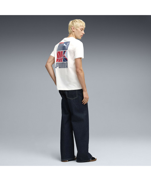 PUMA(プーマ)の「PUMA プーマ メンズ グラフィック スポーツ 半袖 Tシャツ(Tシャツ/カットソー・メンズ・ブラック/ホワイト・SMALL/X-LARGE/XX-LARGE/MEDIUM/LARGE)」の8枚目の写真