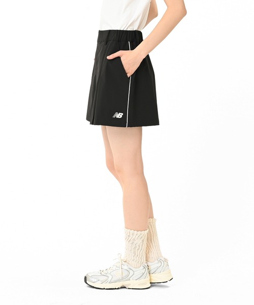 NEW BALANCE(ニューバランス)の「ボックスプリーテッドショーツ(その他パンツ・レディース・ライトグレー/ブラック・SMALL/MEDIUM/LARGE/X-LARGE)」の3枚目の写真