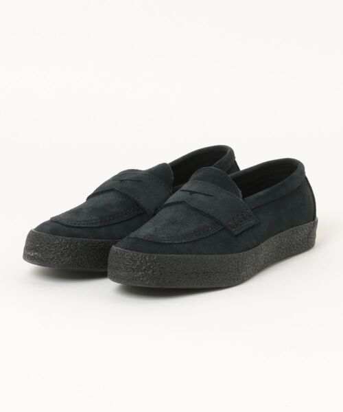 CONVERSE(コンバース)の「converse コンバース CS LOAFER 2 SK【本革】メンズシューズ ローファースニーカー スリッポン(CSローファー2SK) 33702910 ブラックモノクローム(ローファー・メンズ・ブラック×ブラック・25.5cm/26.0cm/26.5cm/27.0cm/27.5cm/28.0cm/29.0cm)」の1枚目の写真