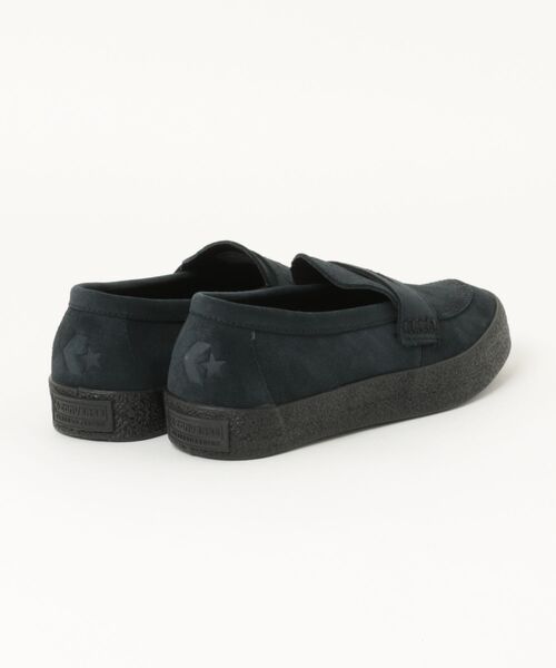 CONVERSE(コンバース)の「converse コンバース CS LOAFER 2 SK【本革】メンズシューズ ローファースニーカー スリッポン(CSローファー2SK) 33702910 ブラックモノクローム(ローファー・メンズ・ブラック×ブラック・25.5cm/26.0cm/26.5cm/27.0cm/27.5cm/28.0cm/29.0cm)」の2枚目の写真