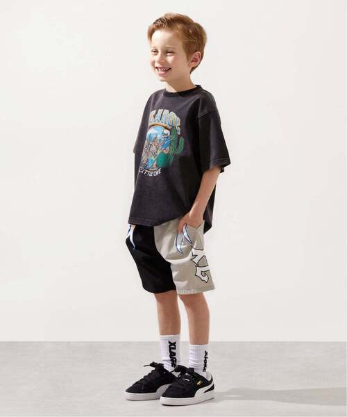 XLARGE KIDS(エクストララージキッズ)の「プロレススタイル ショートパンツ(その他パンツ・キッズ・ブラック・120cm/110cm/140cm/130cm/90cm/100cm)」の2枚目の写真