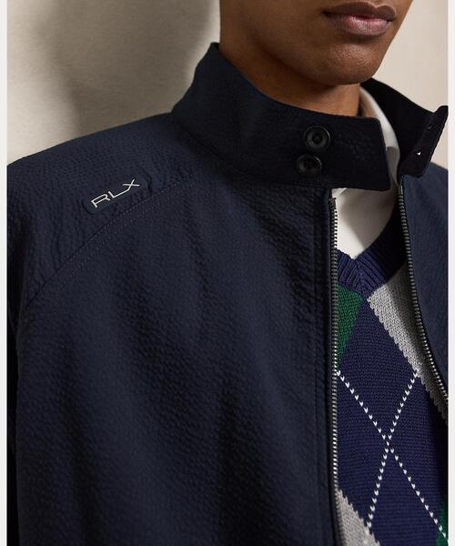 RLX GOLF（アールエルエックスゴルフ）の「パフォーマンス シアサッカー ジャケット（ブルゾン・メンズ・ネイビー系1・L/M/S/XL）」の6枚目の写真