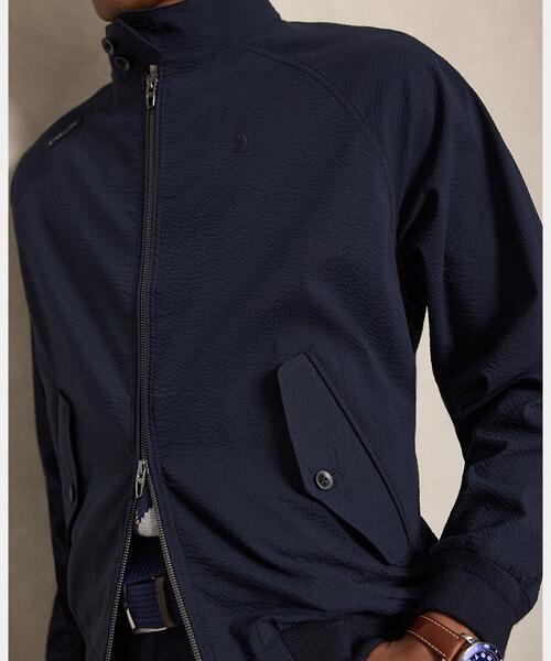 RLX GOLF（アールエルエックスゴルフ）の「パフォーマンス シアサッカー ジャケット（ブルゾン・メンズ・ネイビー系1・L/M/S/XL）」の5枚目の写真