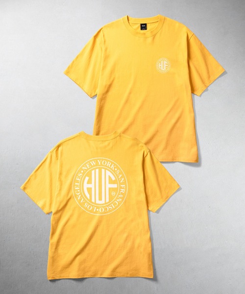 HUF(ハフ)の「REGIONAL TEE(Tシャツ/カットソー・メンズ・ブラック/ホワイト/カモフラージュ/マスタード/アクア・S/XS/XXL/XL/L/M)」の5枚目の写真