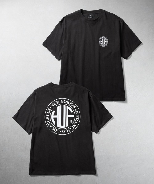 HUF(ハフ)の「REGIONAL TEE(Tシャツ/カットソー・メンズ・ブラック/ホワイト/カモフラージュ/マスタード/アクア・S/XS/XXL/XL/L/M)」の3枚目の写真