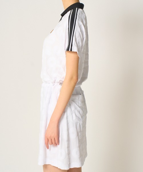 Loudmouth(ラウドマウス)の「【Loudmouth:ラウドマウス】レディースパイルジャガードロゴワンピース ゴルフ(ワンピース・レディース・ホワイト/グリーン/ネイビー・SMALL/X-LARGE/LARGE/MEDIUM)」の9枚目の写真