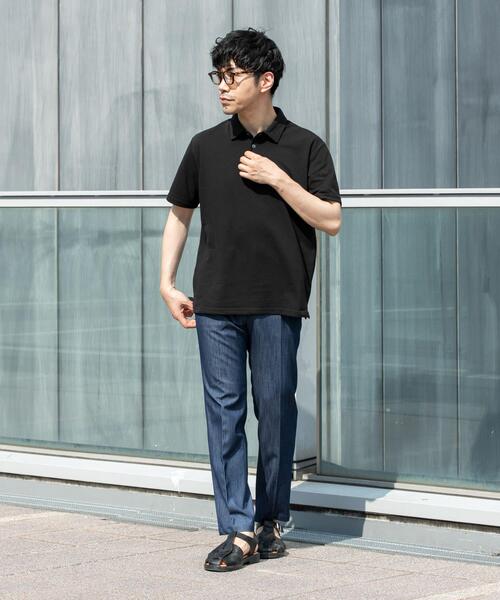 URBAN RESEARCH ROSSO MEN(アーバンリサーチロッソメン)の「『WEB限定』『接触冷感 / XLサイズあり』クールタッチデニムスラックス(デニムパンツ・メンズ・ベージュ/インディゴブルー/ブラック系その他/ブラック/カーキ・X-LARGE/LARGE/MEDIUM/SMALL)」の9枚目の写真