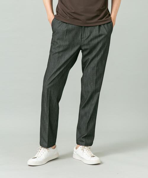 URBAN RESEARCH ROSSO MEN(アーバンリサーチロッソメン)の「『WEB限定』『接触冷感 / XLサイズあり』クールタッチデニムスラックス(デニムパンツ・メンズ・ベージュ/インディゴブルー/ブラック系その他/ブラック/カーキ・X-LARGE/LARGE/MEDIUM/SMALL)」の12枚目の写真